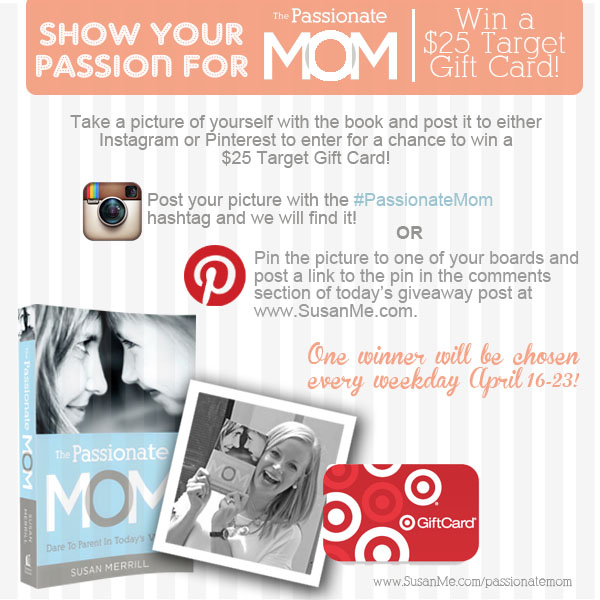 The Passionate Mom Pinterest and Instagram giveaway
